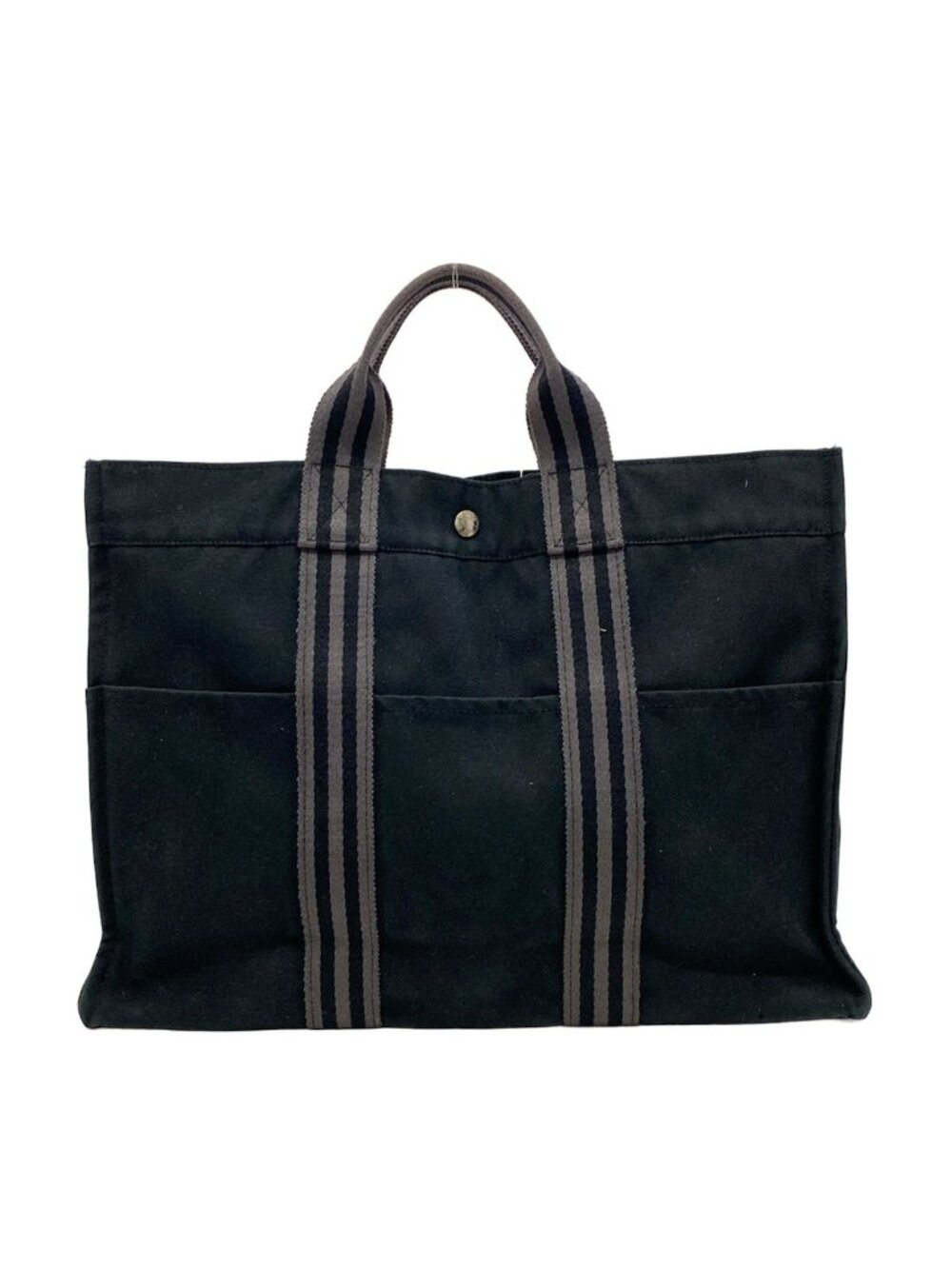 Hermes Tote Bag Fourre Tout MM Black Gray